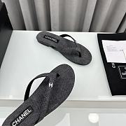 Bagsaaa Chanel Thongs Grey Cotton G45716 - 2