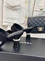 Bagsaaa Chanel Mules Black Suede & Imitation Pearls G45685 - 5