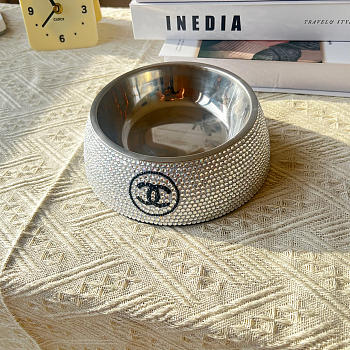 Bagsaaa Chanel Bling Pet Bowl