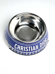 Bagsaaa Dior Blue Pet Bowl - 2