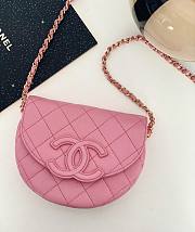 Bagsaaa Chanel Mini Messenger Bag Pink Calfskin AS3867 - 15×19×7 cm - 1