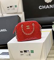 Bagsaaa Chanel Clutch With Chain Red Patent Calfskin AP3354 - 11×16×5.5 cm - 1