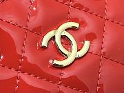 Bagsaaa Chanel Clutch With Chain Red Patent Calfskin AP3354 - 11×16×5.5 cm - 3