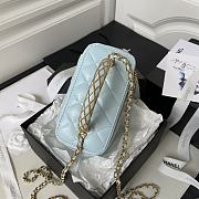 Bagsaaa Chanel Clutch With Chain AP3383 Blue - 9.5 × 17 × 8 cm - 3