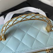 Bagsaaa Chanel Clutch With Chain AP3383 Blue - 9.5 × 17 × 8 cm - 5