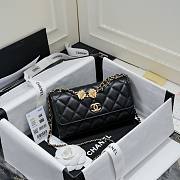 Bagsaaa Chanel Flap Phone Holder With Chain AP3426 Black - 10 × 17.2 × 3.3 cm - 1