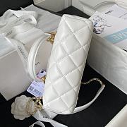 Bagsaaa Chanel Bag With Top Handle AS4201 White - 17X21X5.5cm - 2