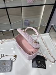 Bagsaaa Chanel Small Vanity With Chain Light Pink AP2199 - 17*9.5*8cm - 4