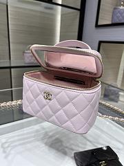 Bagsaaa Chanel Small Vanity With Chain Light Pink AP2199 - 17*9.5*8cm - 2