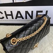 Bagsaaa Chanel 2.55 Handbag Aged Calfskin & Gold-Tone Metal Black A37586 - 16 × 24 × 7.5 cm - 3