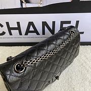 Bagsaaa Chanel 2.55 Handbag Aged Calfskin & Full Black A37586 - 16 × 24 × 7.5 cm - 2