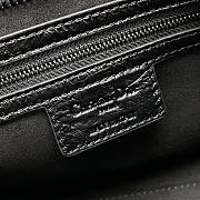 Bagsaaa Dior Medium Lady D-Sire My ABCDior Bag Black Macrocannage Crinkled Calfskin - 30 x 20 x 13 cm - 4