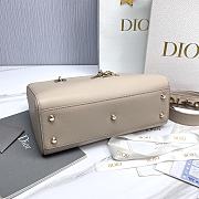 Bagsaaa Dior Medium Lady D-Sire My ABCDior Bag Beige Bull Leather - 30 x 20 x 13 cm - 4