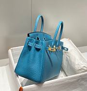 Bagsaaa Hermes Birkin Bag Blue Togo - 25cm - 4