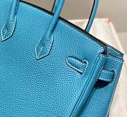 Bagsaaa Hermes Birkin Bag Blue Togo - 25cm - 3