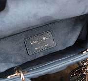 Bagsaaa Small Lady Dior My ABCDior Bag Sky Blue Cannage Lambskin - 20 x 17 x 8 cm - 5