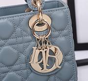 Bagsaaa Small Lady Dior My ABCDior Bag Sky Blue Cannage Lambskin - 20 x 17 x 8 cm - 2