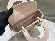 Bagsaaa Small Lady Dior My ABCDior Bag Powder Pink Cannage Lambskin - 20 x 17 x 8 cm - 4