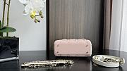 Bagsaaa Mini Lady Dior Bag Two-Tone Latte and Powder Pink Cannage Lambskin - 17 x 15 x 7 cm - 2