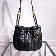 Bagsaaa Medium Dior Nolita Bag Black Macrocannage Lambskin - 27 x 25 x 5 cm - 3