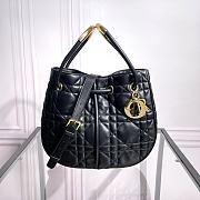 Bagsaaa Medium Dior Nolita Bag Black Macrocannage Lambskin - 27 x 25 x 5 cm - 1