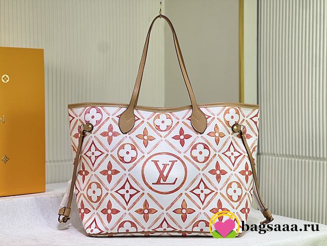 Bagsaaa Louis Vuitton M25317 Neverfull MM Coral - 31 x 28 x 14 cm - 1