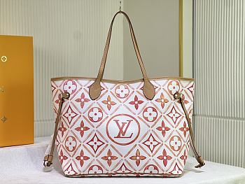 Bagsaaa Louis Vuitton M25317 Neverfull MM Coral - 31 x 28 x 14 cm