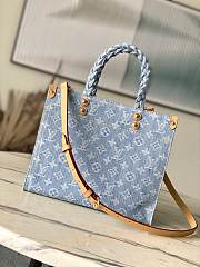 Bagsaaa Louis Vuitton M24897 Let Go PM Bag Sky Blue Denim - 28 x 23 x 10.5 cm - 1