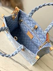 Bagsaaa Louis Vuitton M24897 Let Go PM Bag Sky Blue Denim - 28 x 23 x 10.5 cm - 3