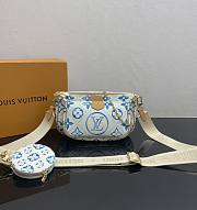 Bagsaaa Louis Vuitton M25374 Multi Pochette Accessoires Bag Lagoon Blue - 24 x 13.5 x 4 cm - 1