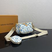 Bagsaaa Louis Vuitton M25374 Multi Pochette Accessoires Bag Lagoon Blue - 24 x 13.5 x 4 cm - 2