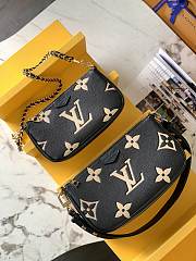 Bagsaaa Louis Vuitton M45777 Multi Pochette Accessoires Bag Black/Cream - 25 x 14.5 x 4.5 cm - 5