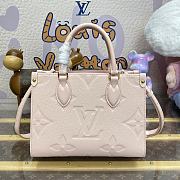 Bagsaaa Louis Vuitton M47135 OnTheGo PM Bag Opal Pink - 25 x 19 x 11.5 cm - 1