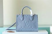 Bagsaaa Louis Vuitton M46840 OnTheGo PM Bag Blue Hour - 25 x 19 x 11.5 cm - 1