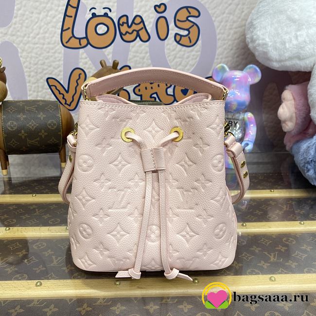 Bagsaaa Louis Vuitton M47038 NéoNoé BB Bucket Bag Opal Pink - 20 x 20 x 13 cm - 1