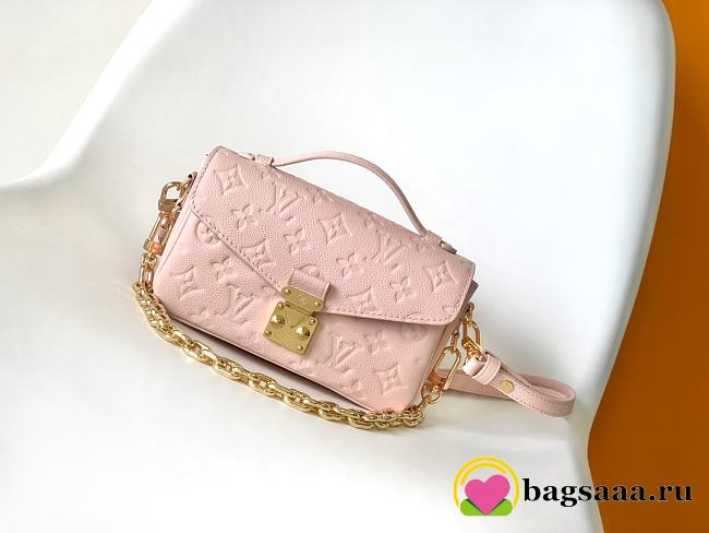 Bagsaaa Louis Vuitton M47045 Pochette Métis East-West Bag Opal Pink - 21.5 x 13.5 x 6 cm - 1