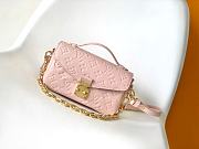 Bagsaaa Louis Vuitton M47045 Pochette Métis East-West Bag Opal Pink - 21.5 x 13.5 x 6 cm - 1