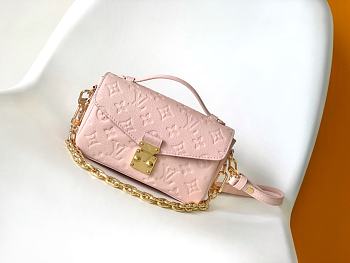 Bagsaaa Louis Vuitton M47045 Pochette Métis East-West Bag Opal Pink - 21.5 x 13.5 x 6 cm