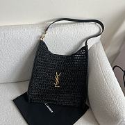 Bagsaaa YSL Oxalis Bag In Raffia Macramé 781289 Black - 37 X 40 X 3 CM - 1