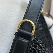 Bagsaaa YSL Oxalis Bag In Raffia Macramé 781289 Black - 37 X 40 X 3 CM - 4