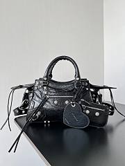 Bagsaaa Balenciaga Neo Cagole XS Handbag In Black Arena Lambskin - 26*12*18cm - 1