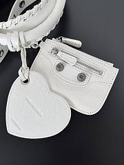 Bagsaaa Balenciaga Neo Cagole City Small Handbag In White Arena Lambskin - 33x21x14 cm - 2