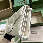 Bagsaaa Gucci Marmont Mini Bag 474575 White - 20 x 13 x 6 cm - 4