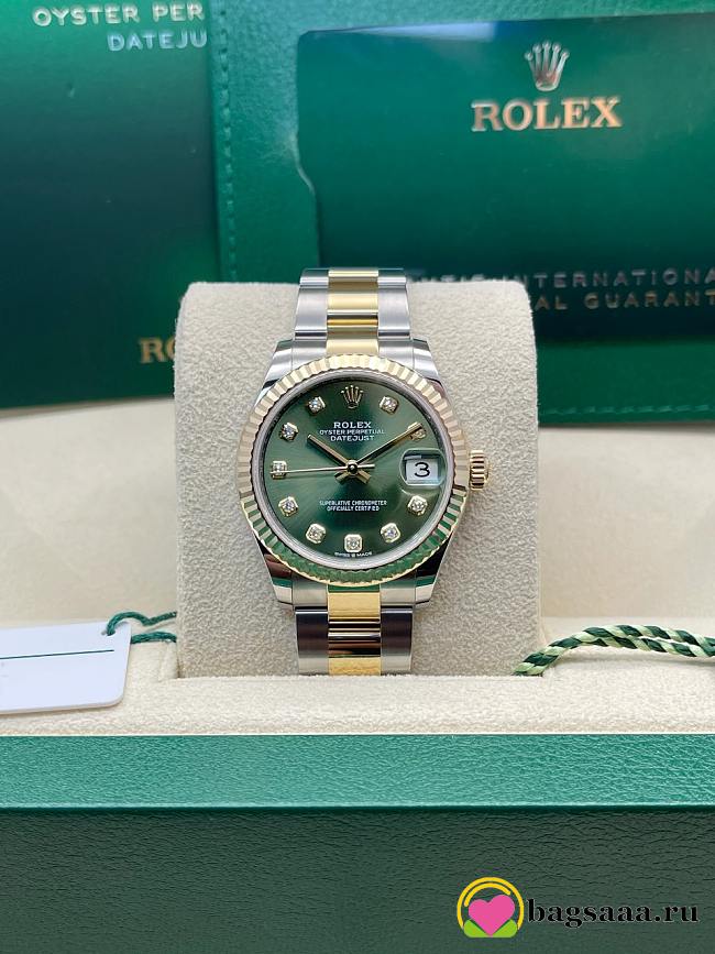 Bagsaaa Rolex Datejust 31mm Olive Green Watch - 1