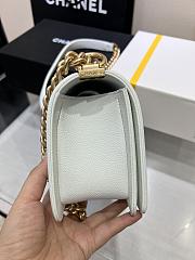 Chanel Leboy bag Caviar 25cm White - 5