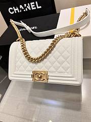 Chanel Leboy bag Caviar 25cm White - 6