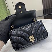 Bagsaaa Gucci GG Marmont Super Mini Bag 476433 Black - 16x10x4 ccm - 3