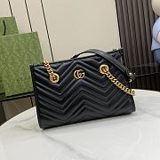 Bagsaaa Gucci GG Marmont Small Tote 779727 Black - 26.5 x 18.5 x 12.5 cm - 1