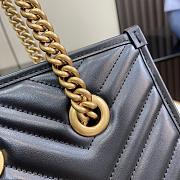 Bagsaaa Gucci GG Marmont Small Tote 779727 Black - 26.5 x 18.5 x 12.5 cm - 2