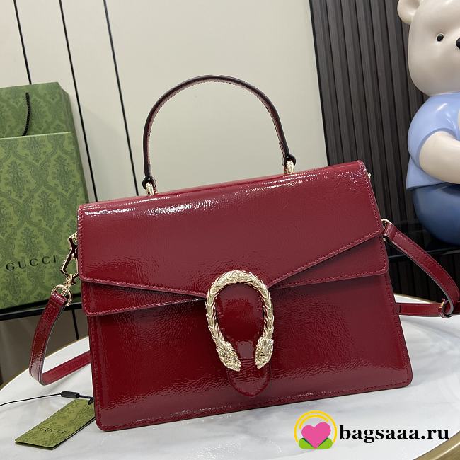 Bagsaaa Gucci Dionysus Medium Top Handle Bag 795007 Red - 29 x 20 x 10.5cm - 1